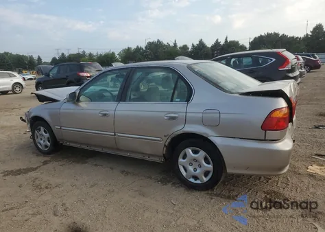 2000 Honda Civic Ex из США, поврежденный, VIN 1HGEJ8644YL013079